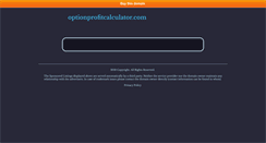 Desktop Screenshot of optionprofitcalculator.com