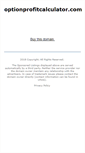 Mobile Screenshot of optionprofitcalculator.com